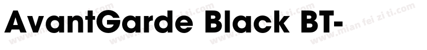 AvantGarde Black BT字体转换